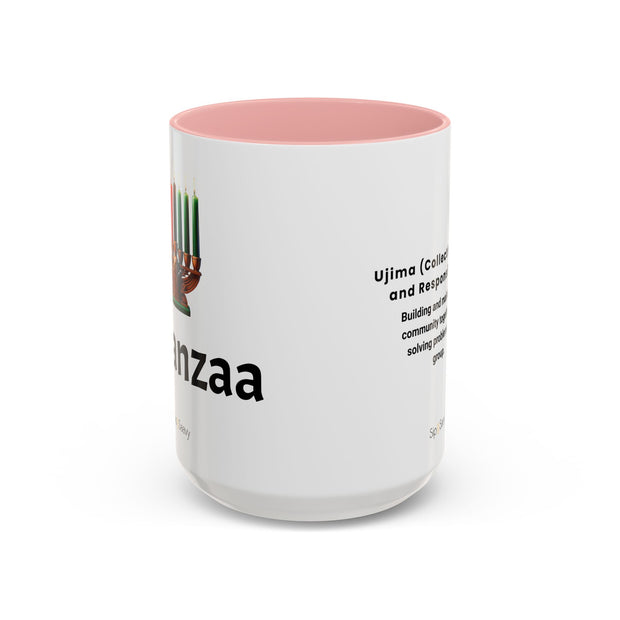 Ujima 15oz Kwanzaa 2 tone Mug