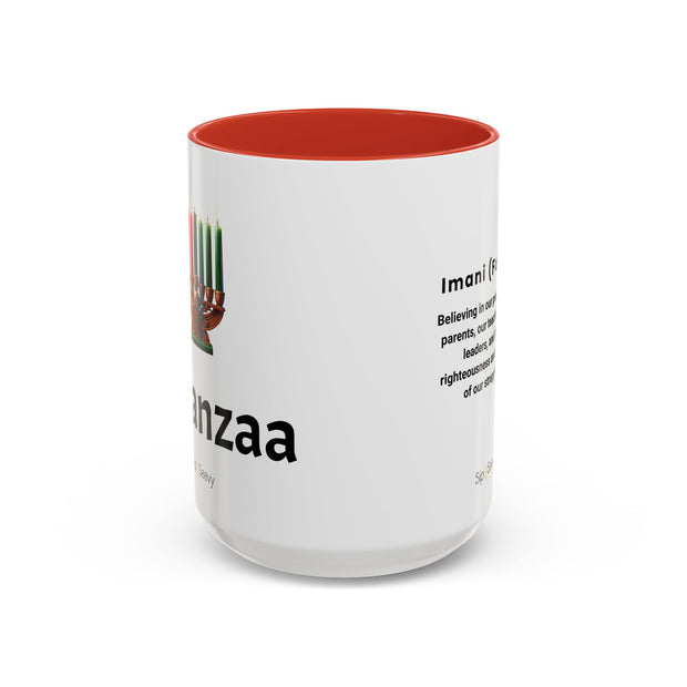 Imani 15oz Kwanzaa 2 tone Mug