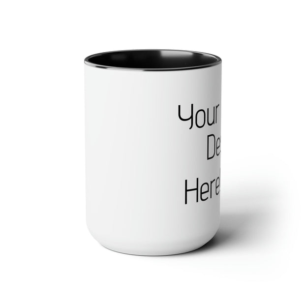 Make it Yours Two-Tone Coffee Mugs, 15oz - Sip-Saavy 