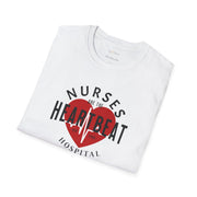 Nurses are the Heartbeat Unisex Softstyle T-Shirt - Sip-Saavy 