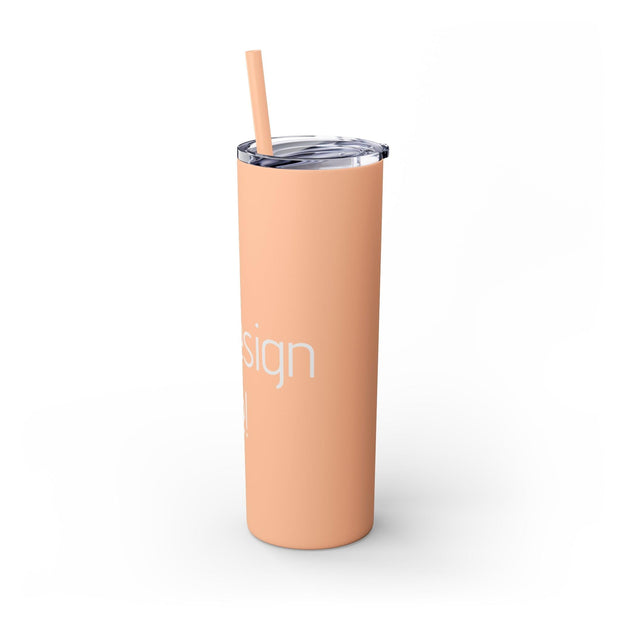 Your Design Here Skinny Tumbler with Straw, 20oz - Sip-Saavy 