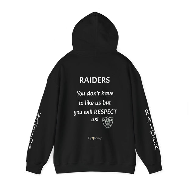 All Black Raider's Hooded Sweatshirt - Sip-Saavy 