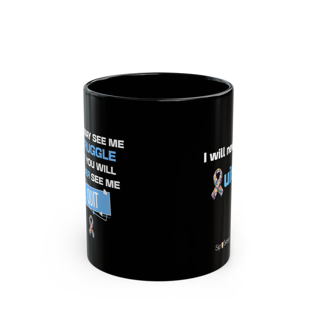 Prostate Cancer Black Mug 15oz - Sip-Saavy 