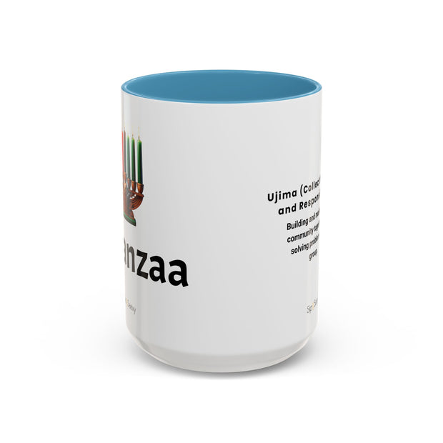 Ujima 15oz Kwanzaa 2 tone Mug