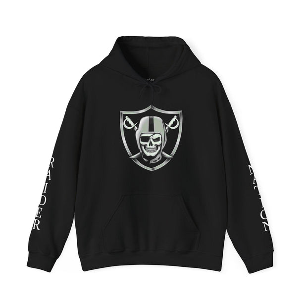 All Black Raider's Hooded Sweatshirt - Sip-Saavy 