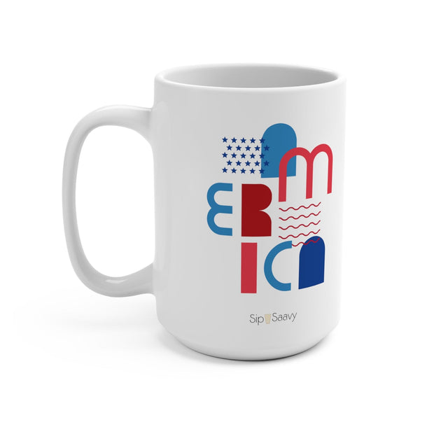 America Mug 15oz - Sip-Saavy 