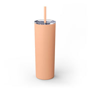 Your Design Here Skinny Tumbler with Straw, 20oz - Sip-Saavy 