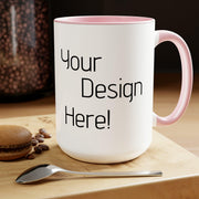 Make it Yours Two-Tone Coffee Mugs, 15oz - Sip-Saavy 