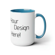 Make it Yours Two-Tone Coffee Mugs, 15oz - Sip-Saavy 