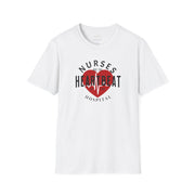 Nurses are the Heartbeat Unisex Softstyle T-Shirt - Sip-Saavy 