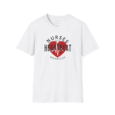 Nurses are the Heartbeat Unisex Softstyle T-Shirt - Sip-Saavy 