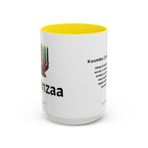 Kuumba 15oz Kwanzaa 2 tone Mug