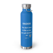 Raiders - "Respect" Insulated Bottle, 22oz - Sip-Saavy 