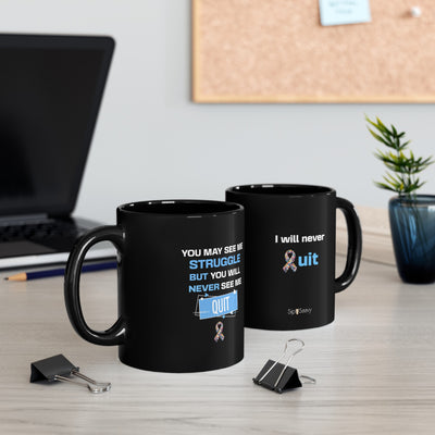 Prostate Cancer Black Mug 15oz