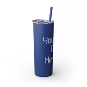 Your Design Here Skinny Tumbler with Straw, 20oz - Sip-Saavy 