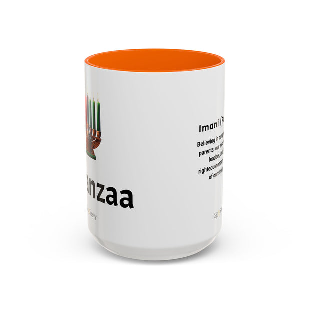 Imani 15oz Kwanzaa 2 tone Mug