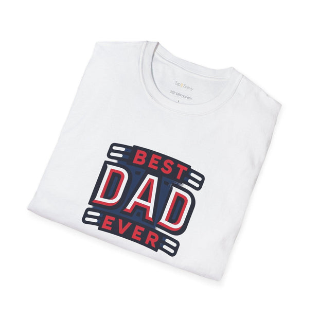 Best Dad Ever Unisex Softstyle T-Shirt - Sip-Saavy 