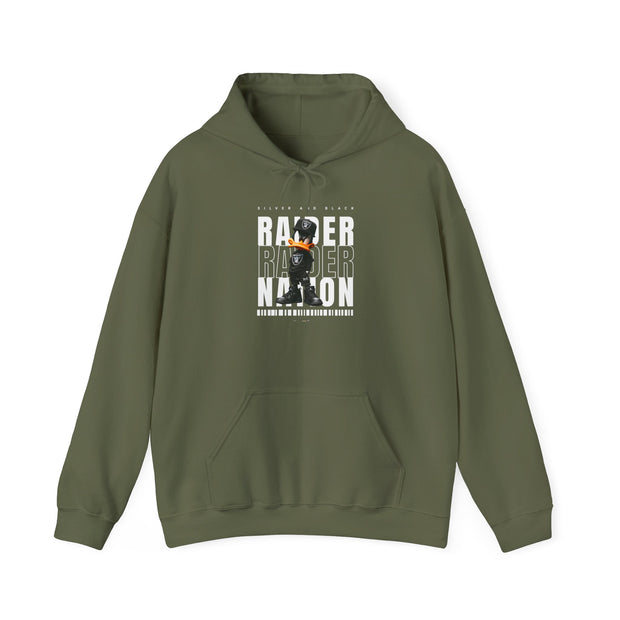 All Black Duck Raider Nation Hoodie