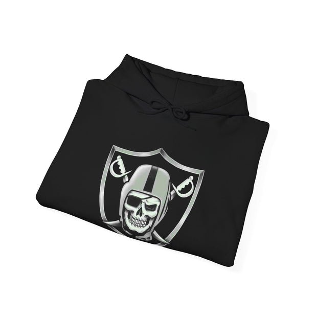 All Black Raider's Hooded Sweatshirt - Sip-Saavy 