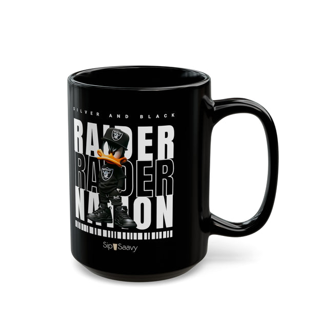 All Black Duck Raider Nation Mug 15oz - Sip-Saavy 