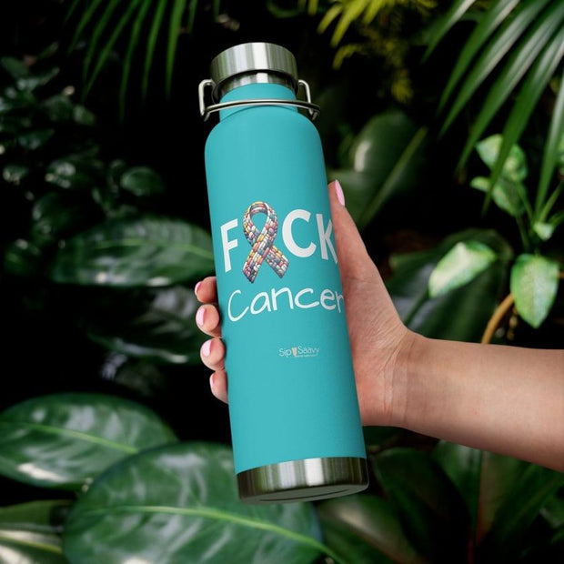 F*ck Cancer Insulated Bottle - Sip-Saavy 