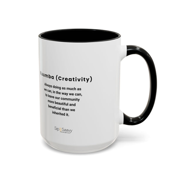 Kuumba 15oz Kwanzaa 2 tone Mug